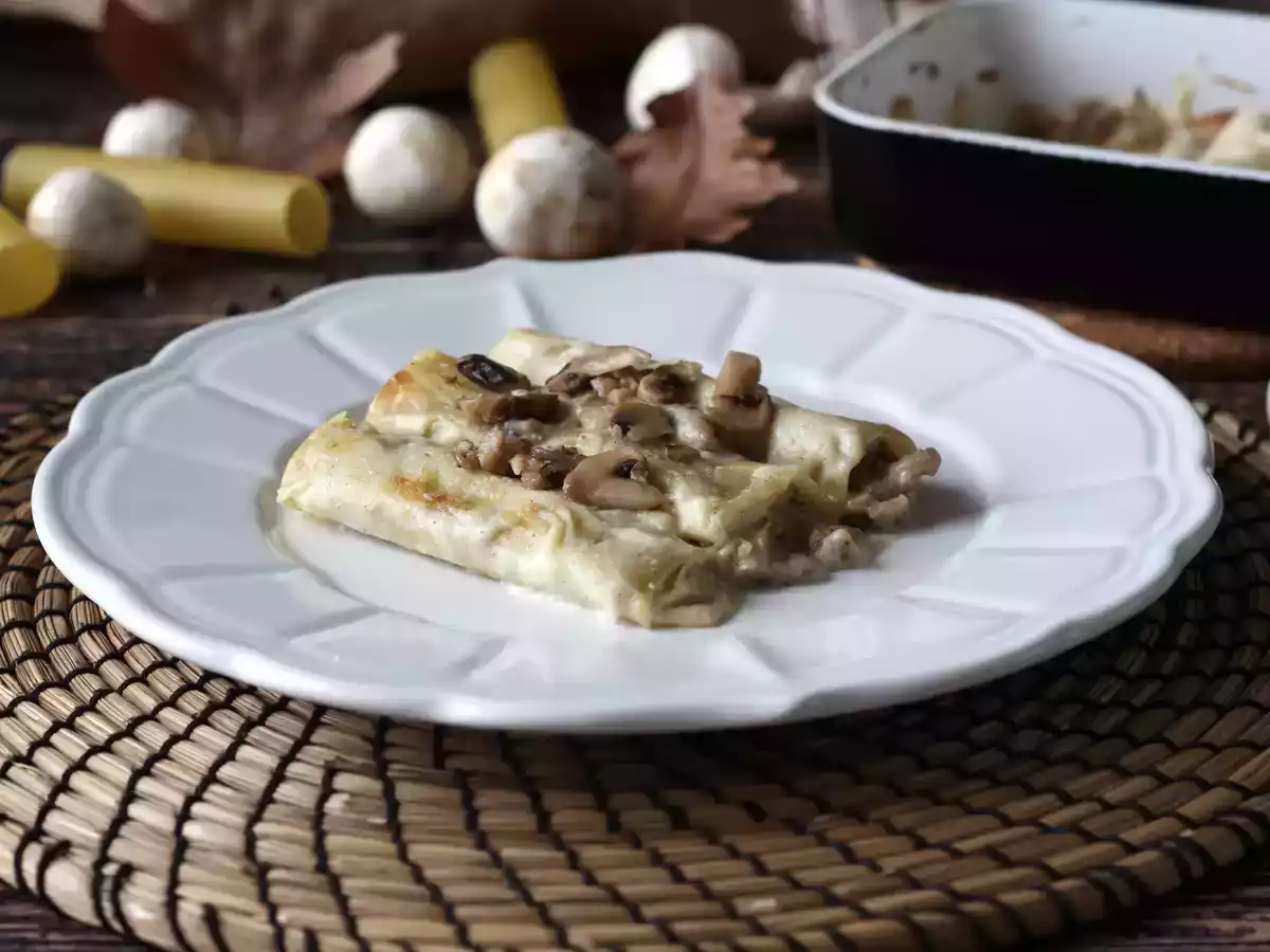 Cannelloni med svamp och korv: en rik och välsmakande huvudrätt - foto 5