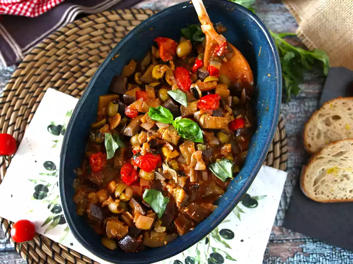 Caponata siciliana, den oumbärliga snabba och enkla italienska receptet - foto 3