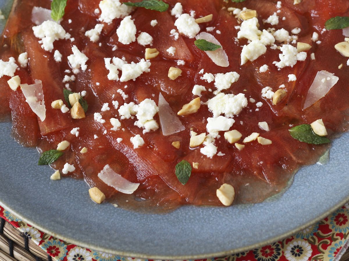 Carpaccio av vattenmelon: en uppfriskande förrätt för sommaren - foto 6