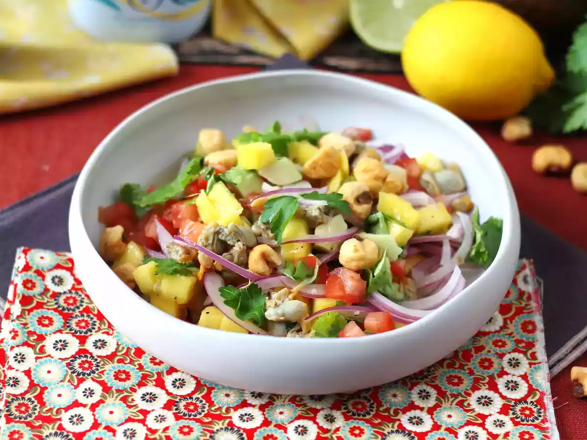 Ceviche med konserverade hjärtmusslor