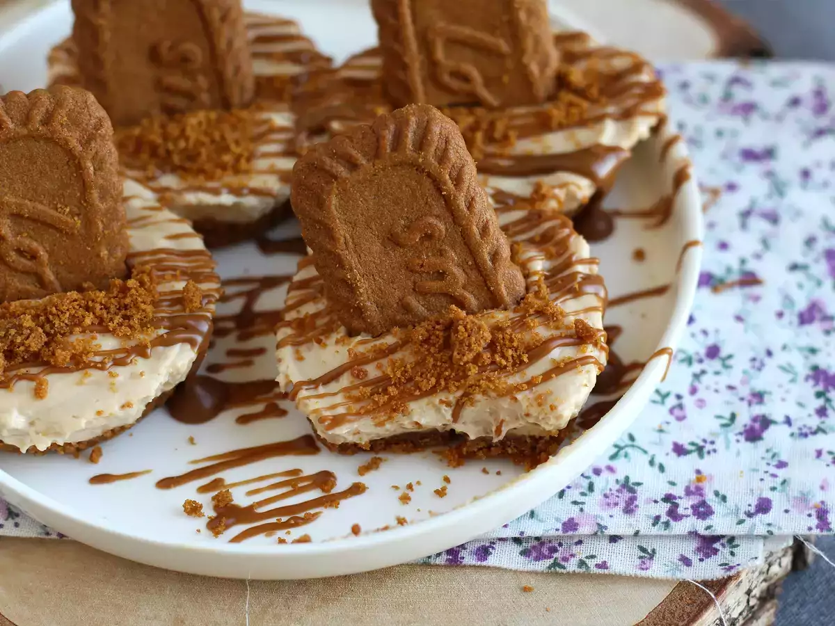 Cheesecakes utan bakning med speculoosbiskvier - foto 2