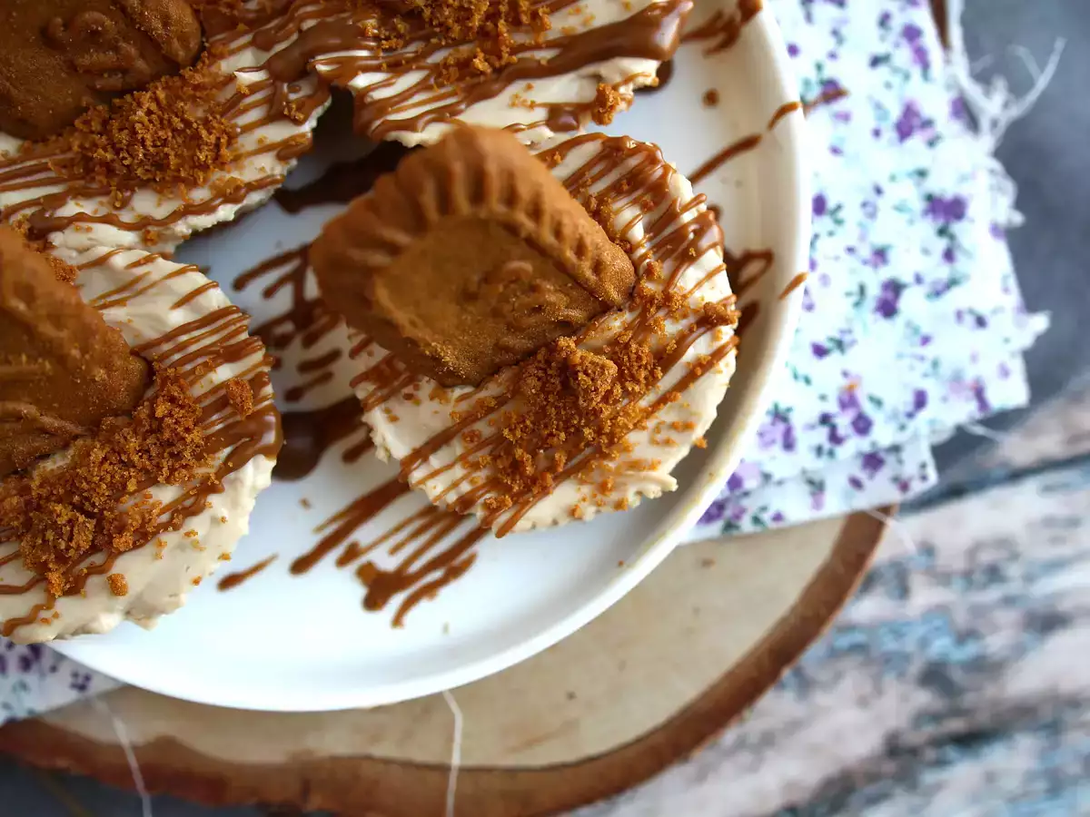 Cheesecakes utan bakning med speculoosbiskvier - foto 4
