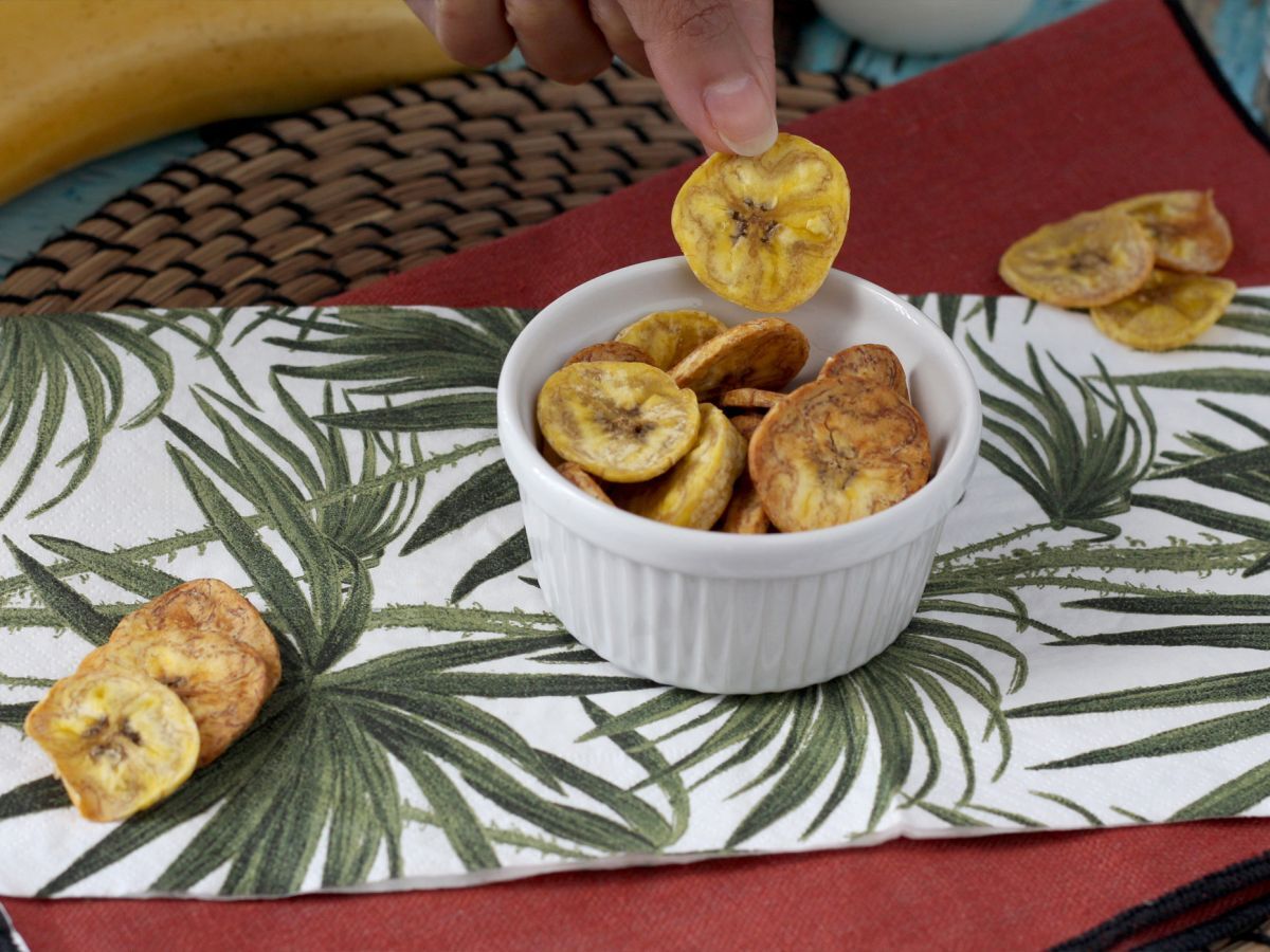 Chips de plátano macho en luftfryser - foto 3