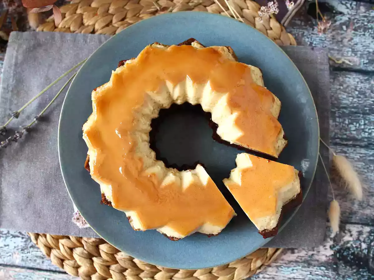 Choco flan, den perfekta kombinationen av en saftig chokladkaka och en vaniljkaramellflan - foto 5