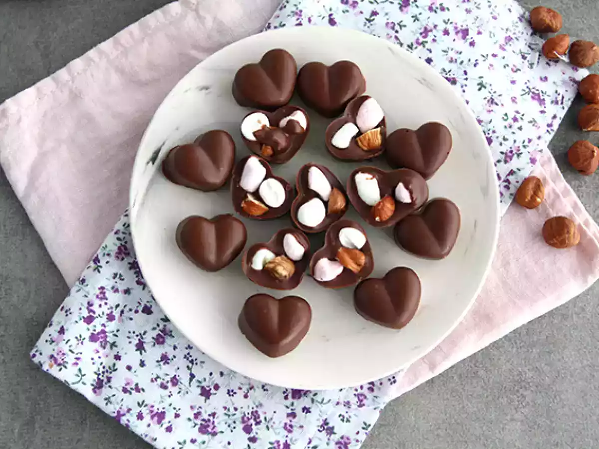 Choklad med marshmallows och hasselnötter - foto 3