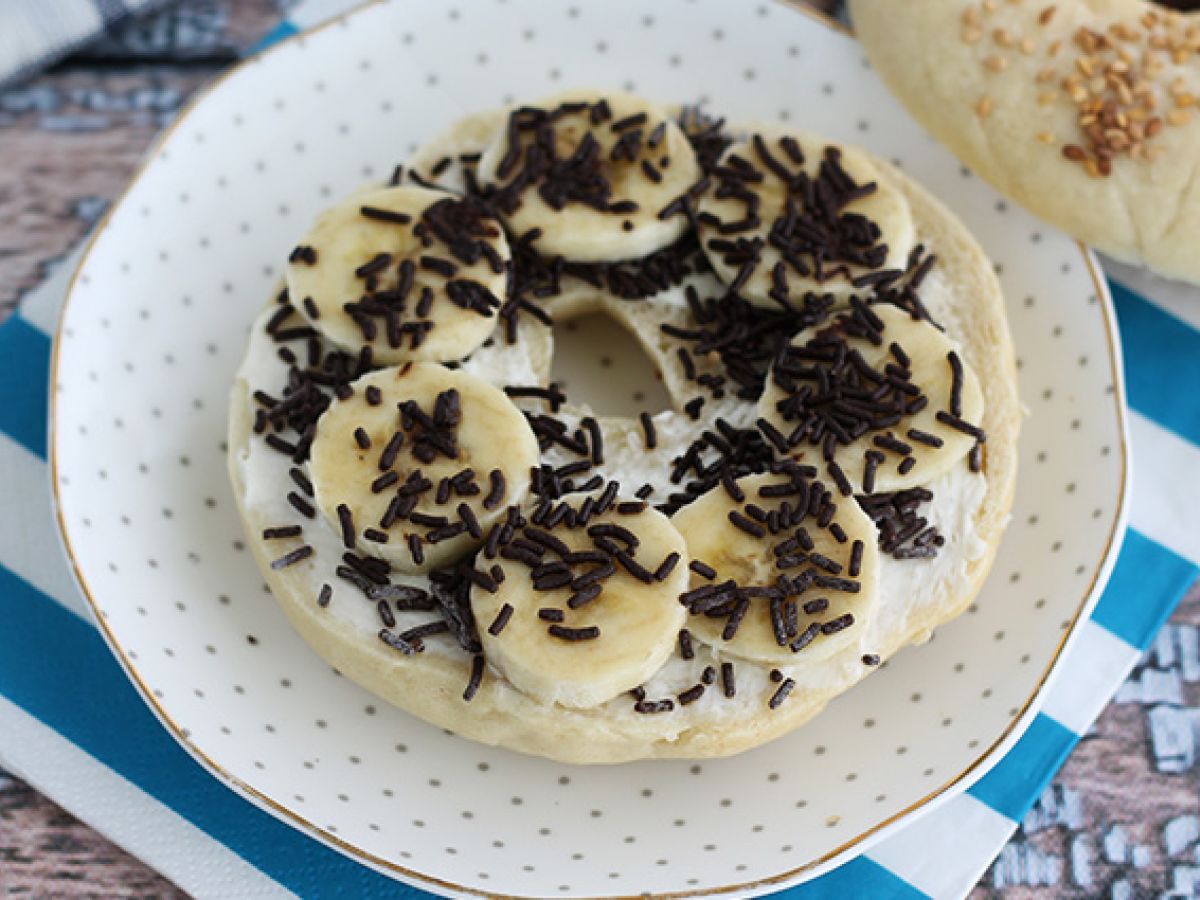 Choklad- och bananbagel - foto 2