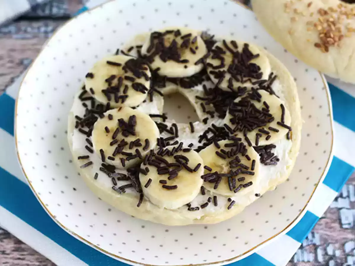 Choklad- och bananbagel - foto 2