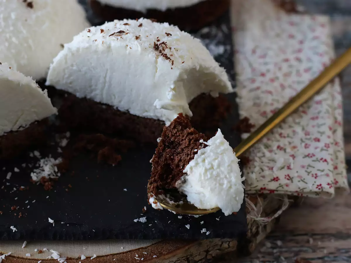 Choklad- och kokosdessert med kokos – len och krispig! - foto 2