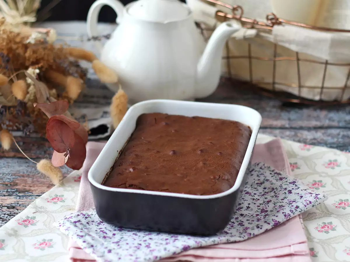 Choklad- och valnötsbrownie i airfryer - foto 3