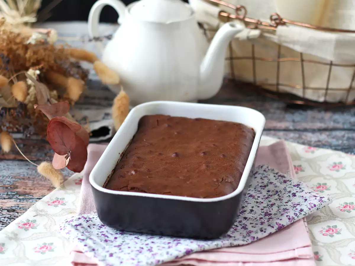 Choklad- och valnötsbrownie i luftfritösen - foto 3