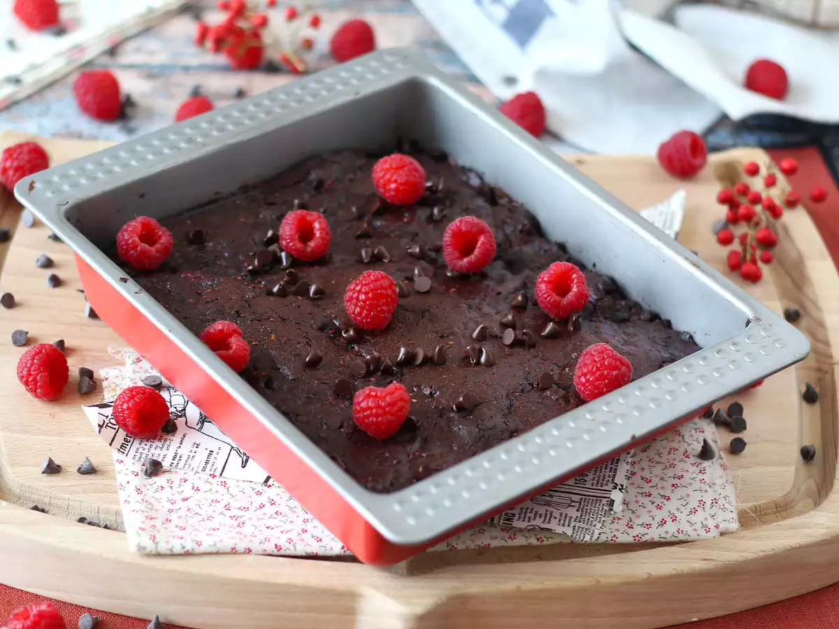 Chokladbrownie med hallon – ren njutning! - foto 4