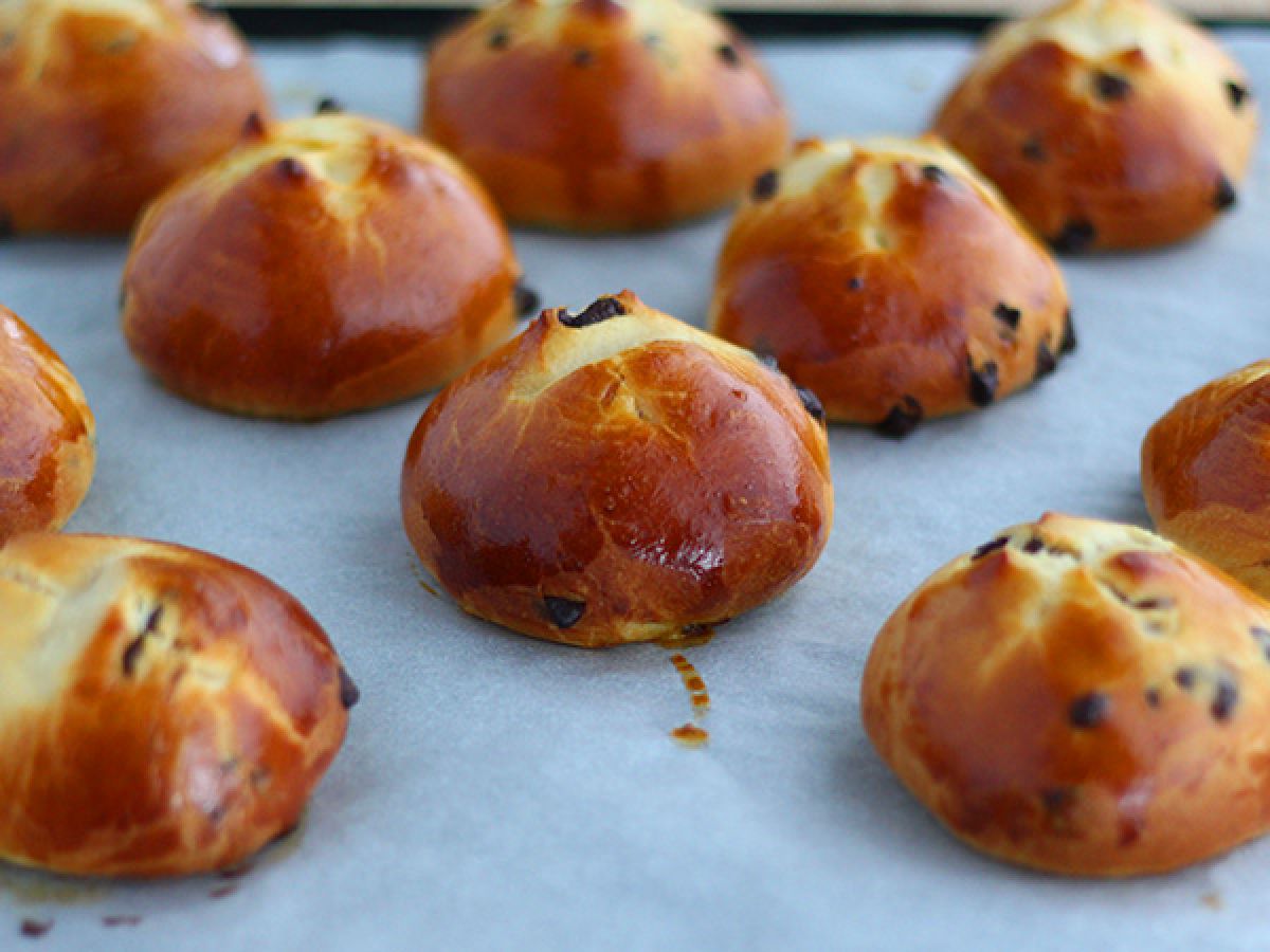 Chokladbullar med chokladbitar