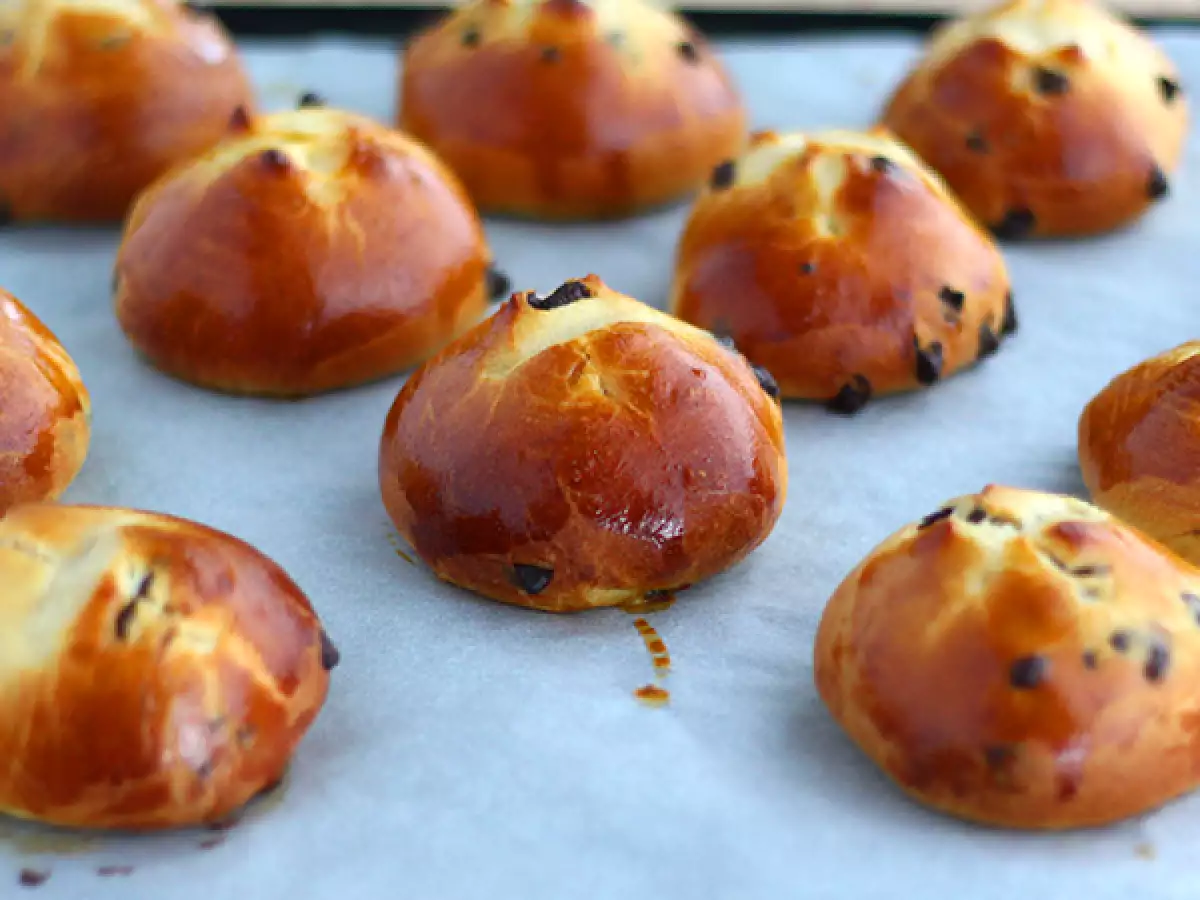 Chokladbullar med chokladbitar