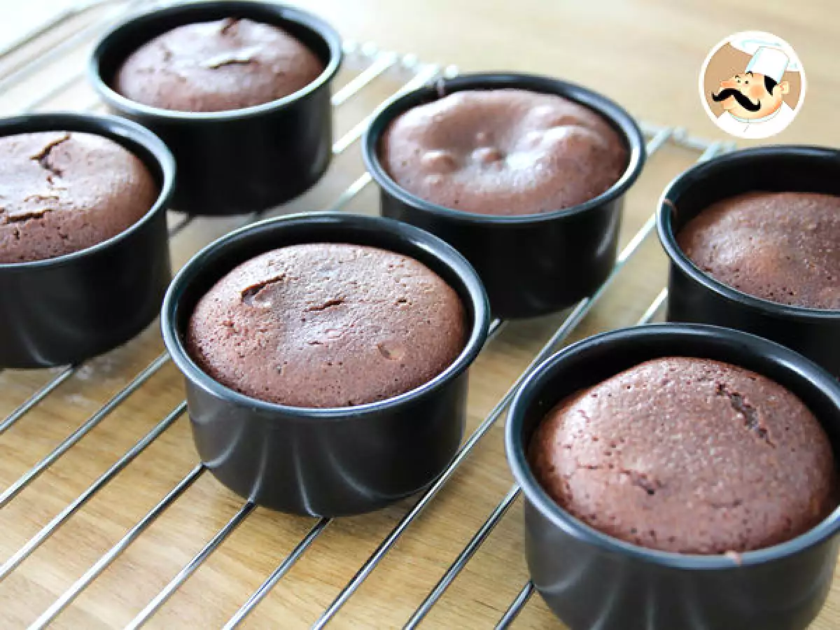 Chokladfondant med ultra rinnande kärna steg för steg - foto 2
