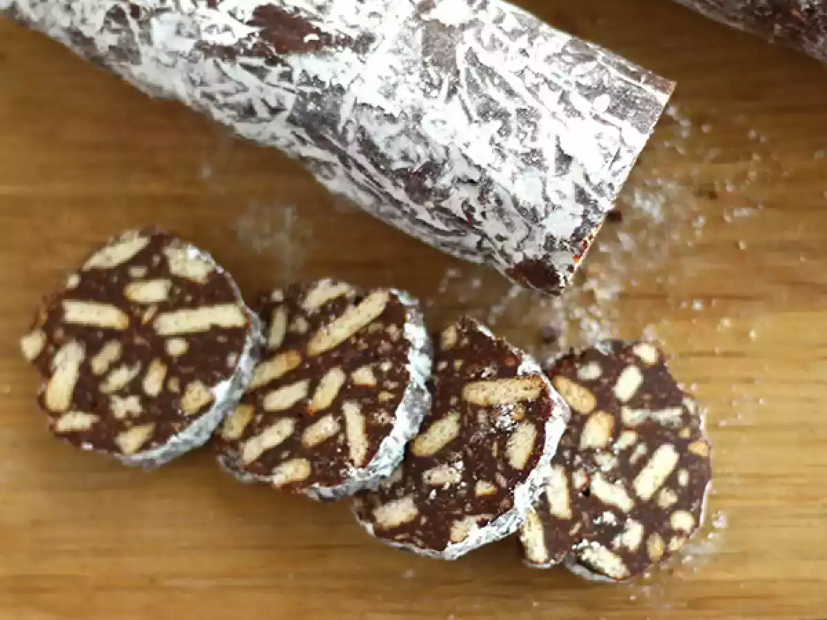 Chokladkorv med choklad - foto 3