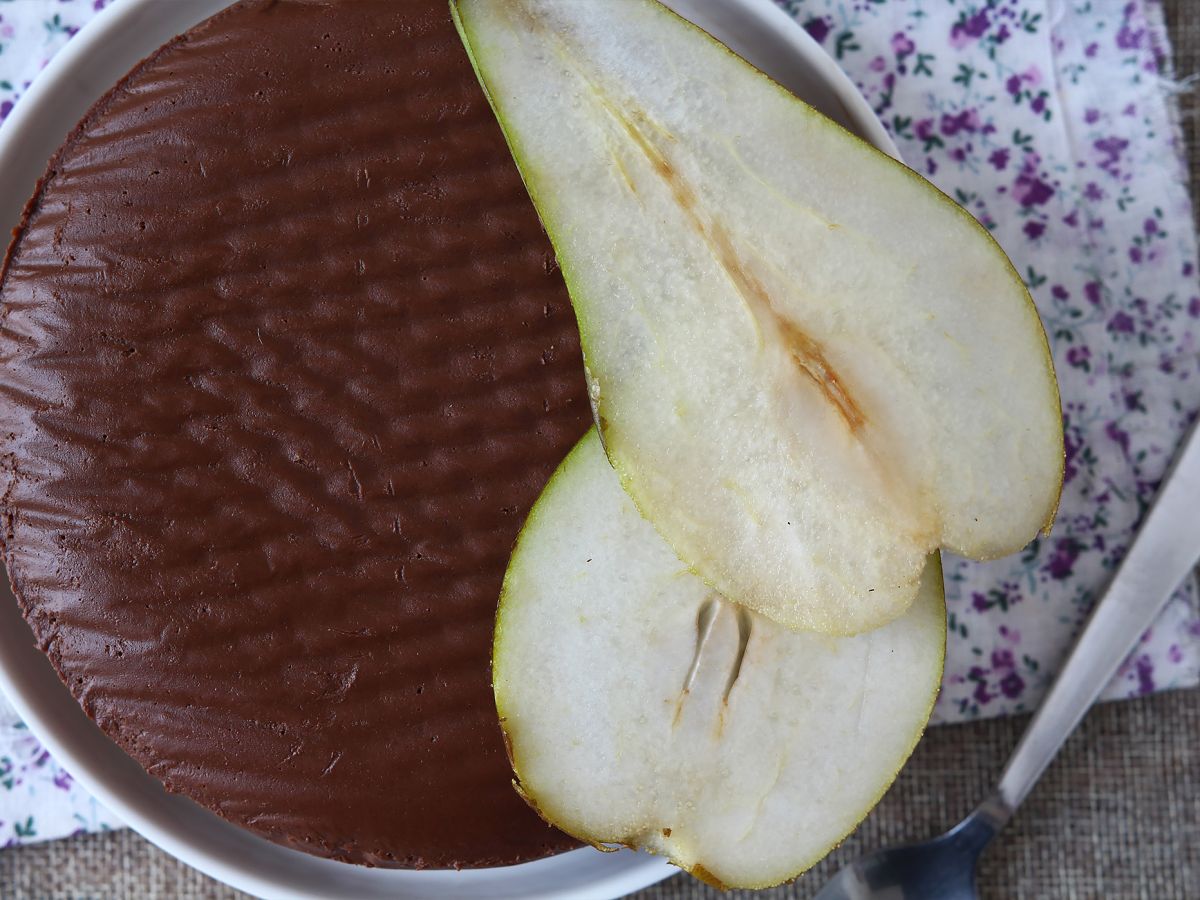 Chokladpäronfudge, en superenkel dessert att göra med bara 2 ingredienser! - foto 2