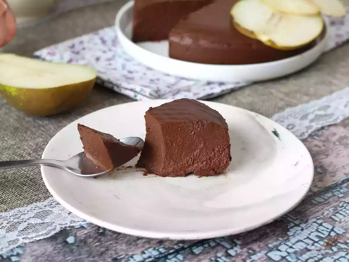 Chokladpäronfudge, en superenkel dessert att göra med bara 2 ingredienser! - foto 3