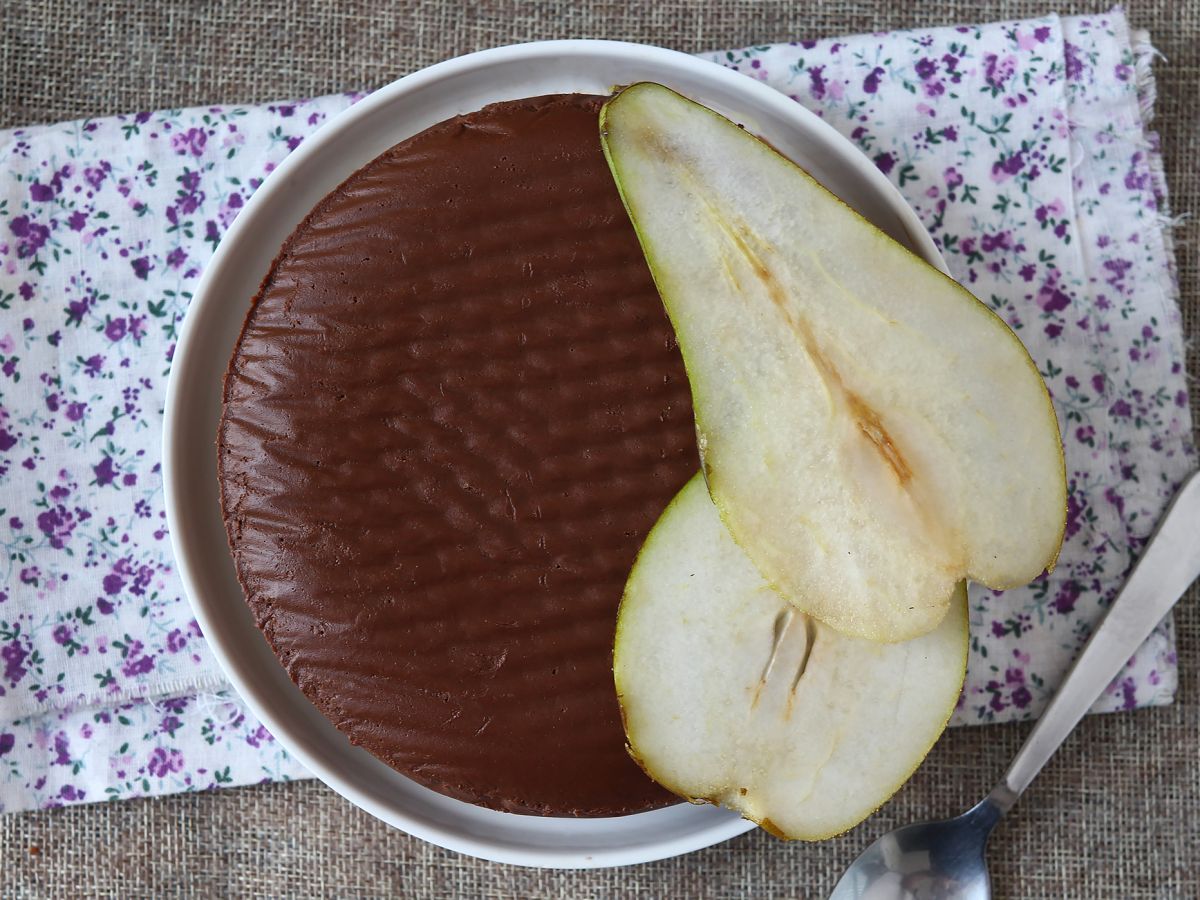 Chokladpäronfudge, en superenkel dessert att göra med bara 2 ingredienser! - foto 4