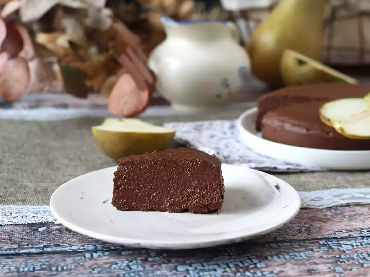 Chokladpäronfudge, en superenkel dessert att göra med bara 2 ingredienser! - foto 5