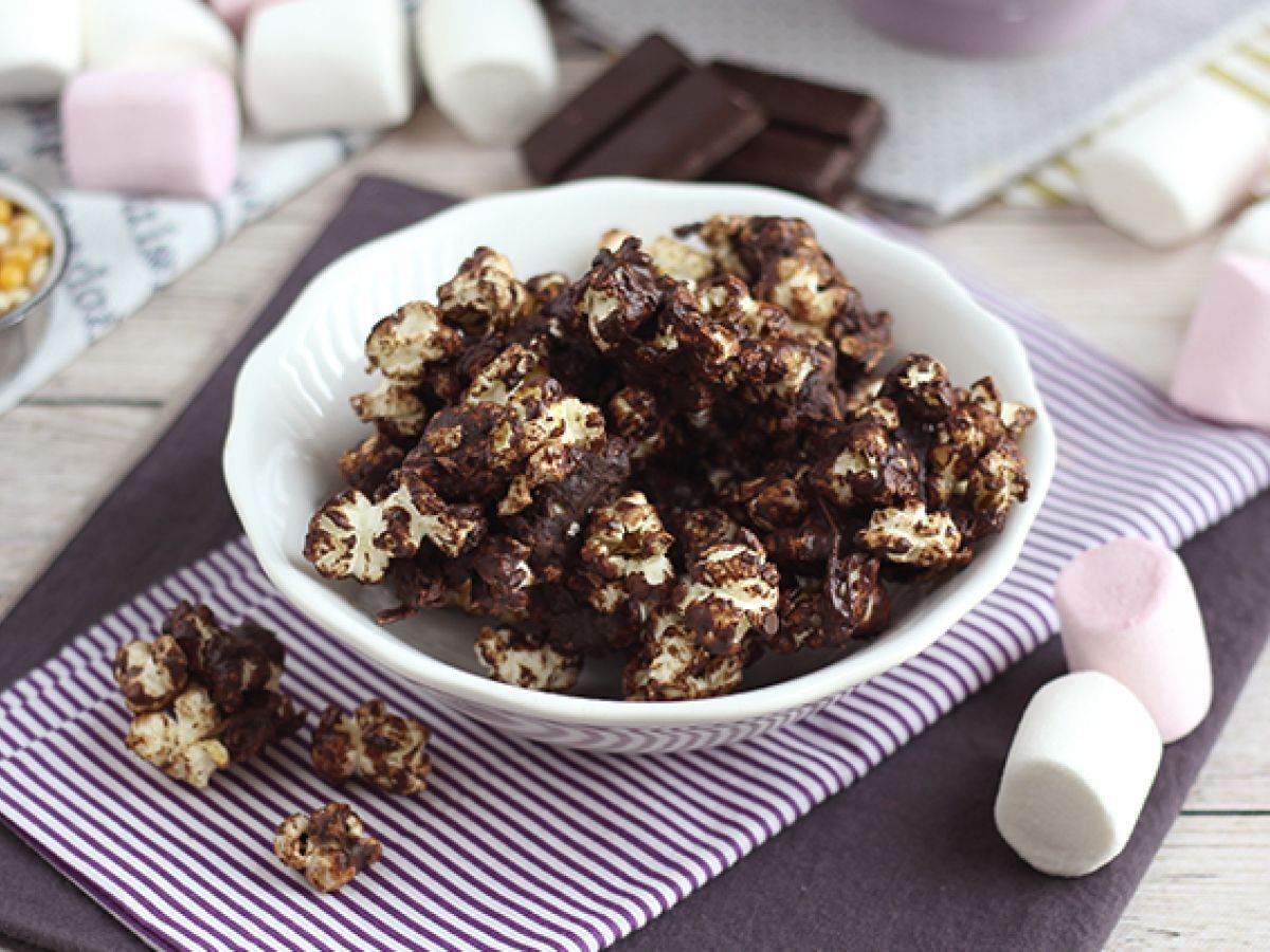 Chokladpopcorn med marshmallow - foto 2