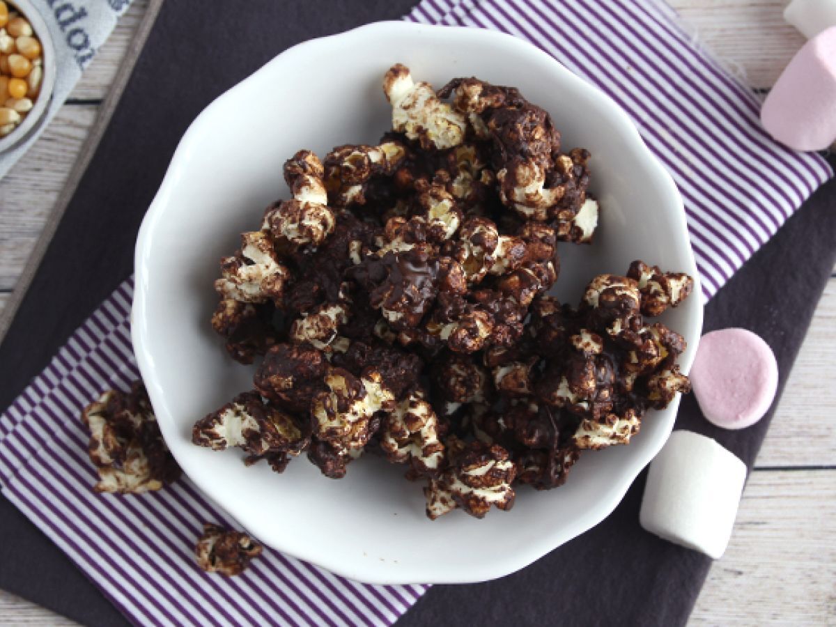 Chokladpopcorn med marshmallow - foto 4