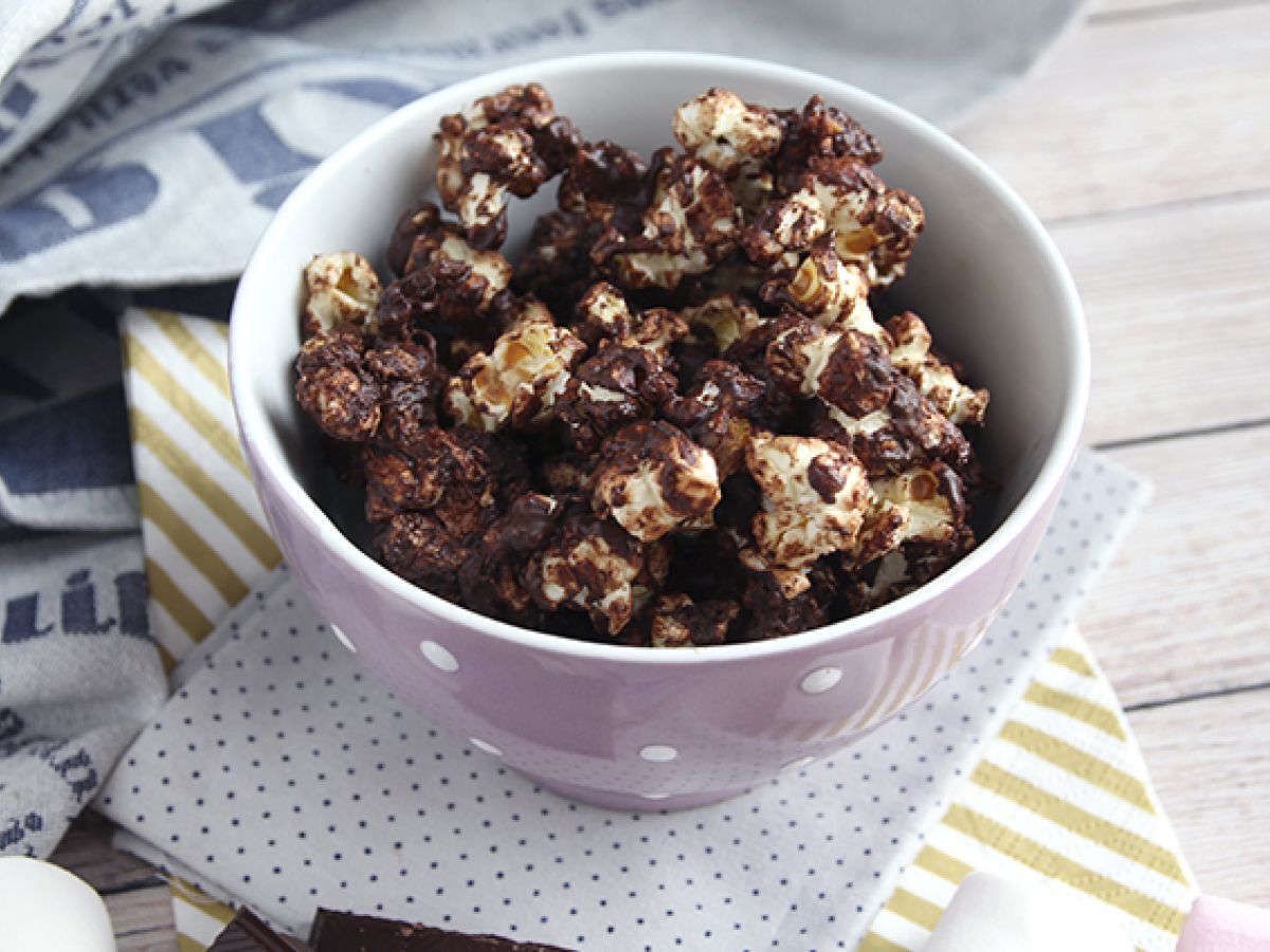 Chokladpopcorn med marshmallow - foto 5