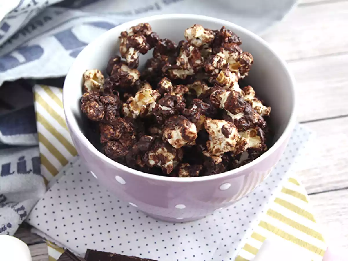 Chokladpopcorn med marshmallow - foto 5