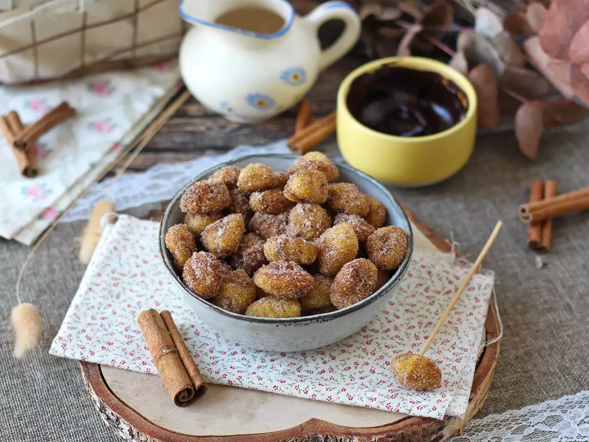 Churros-gnocchi i airfryer – kaneldessert att mumsa på! - foto 4