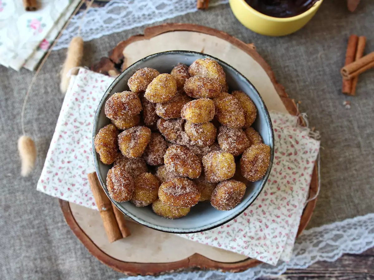 Churros-gnocchi i airfryer – kaneldessert att mumsa på! - foto 6