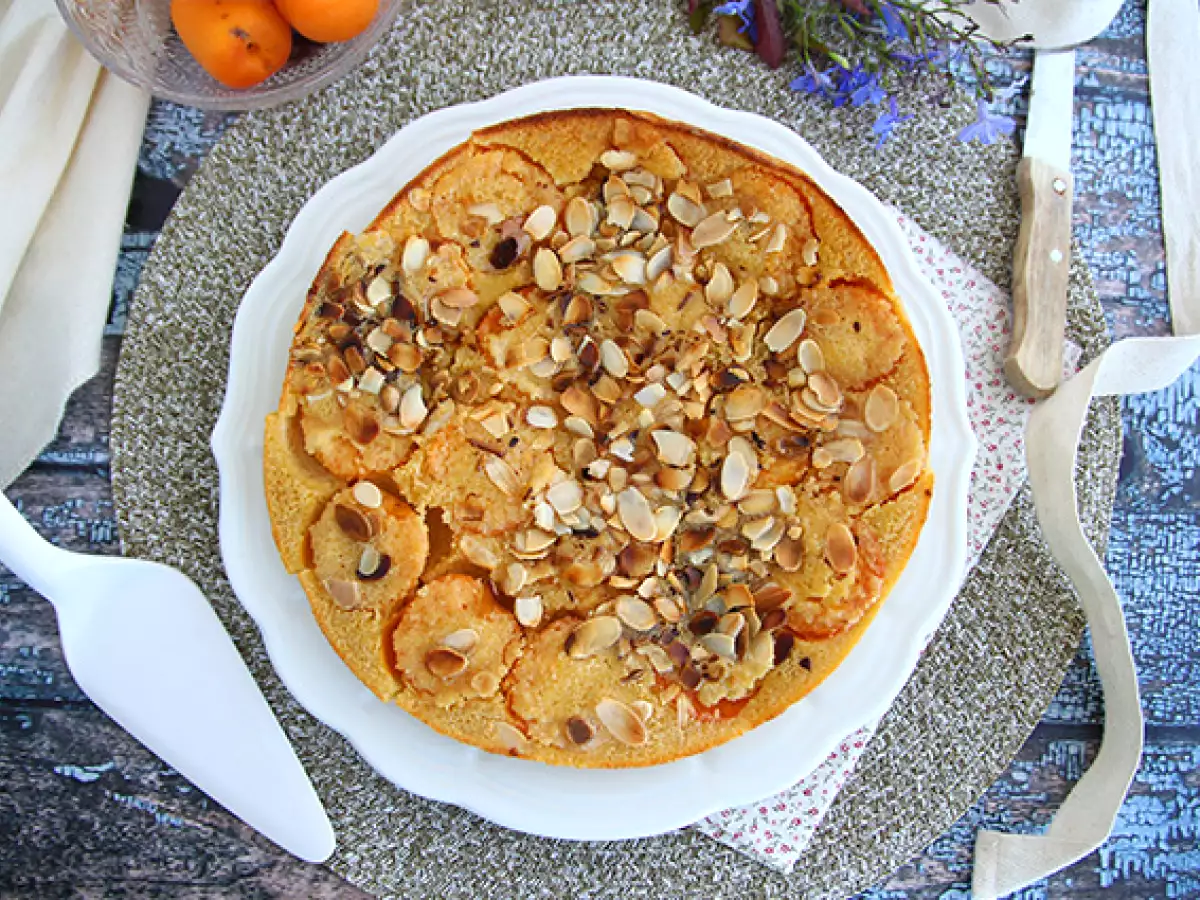 Clafoutis med aprikoser - foto 3