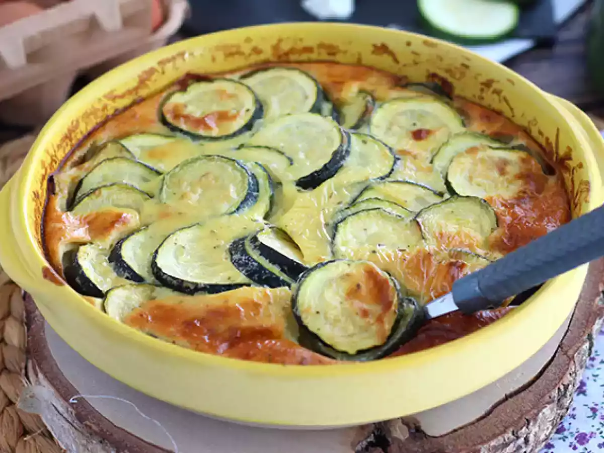 Clafoutis med zucchini och getost - foto 2