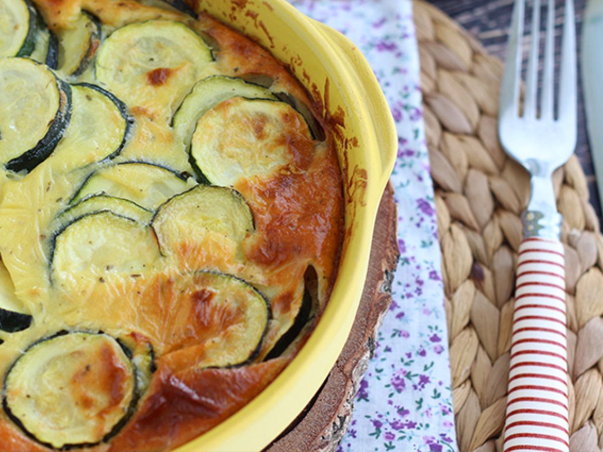 Clafoutis med zucchini och getost - foto 3