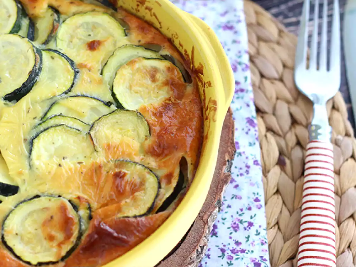 Clafoutis med zucchini och getost - foto 3