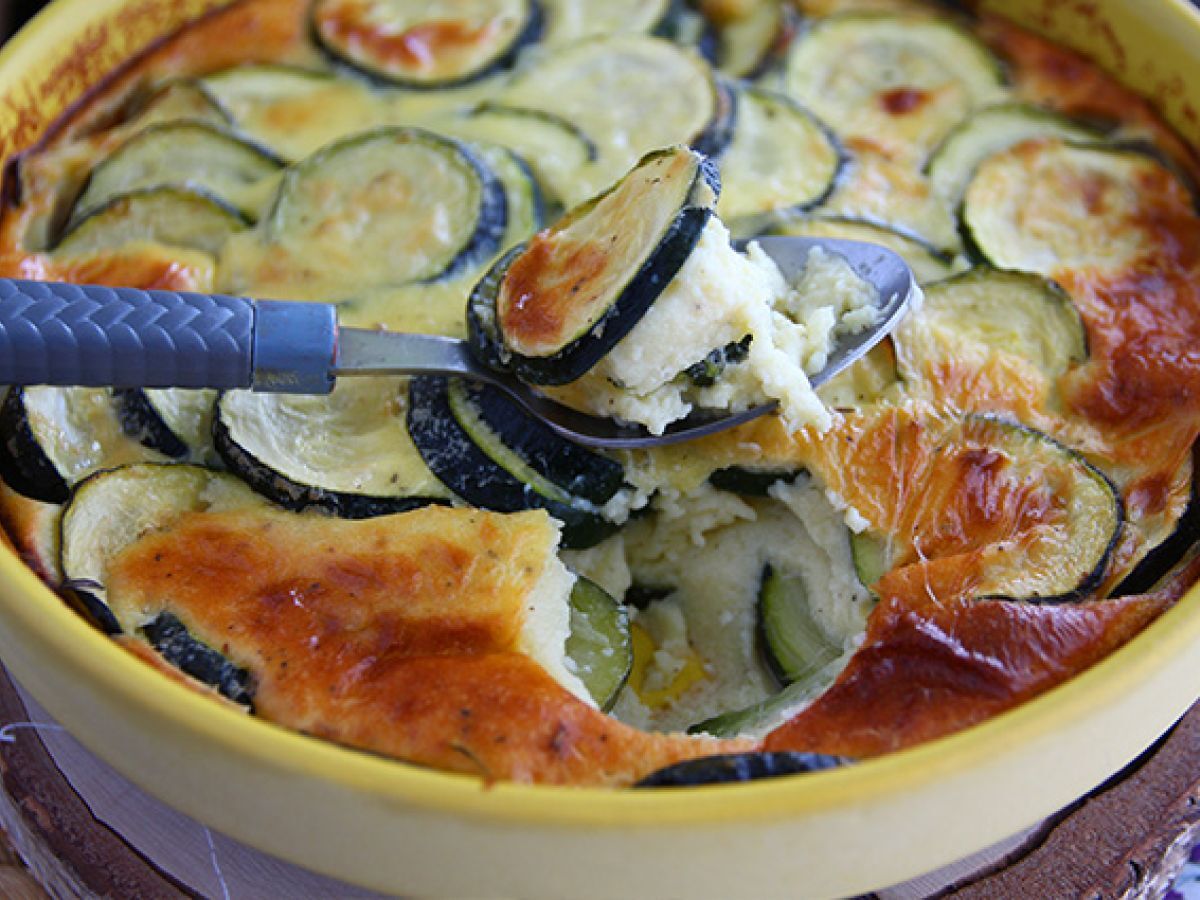 Clafoutis med zucchini och getost - foto 4