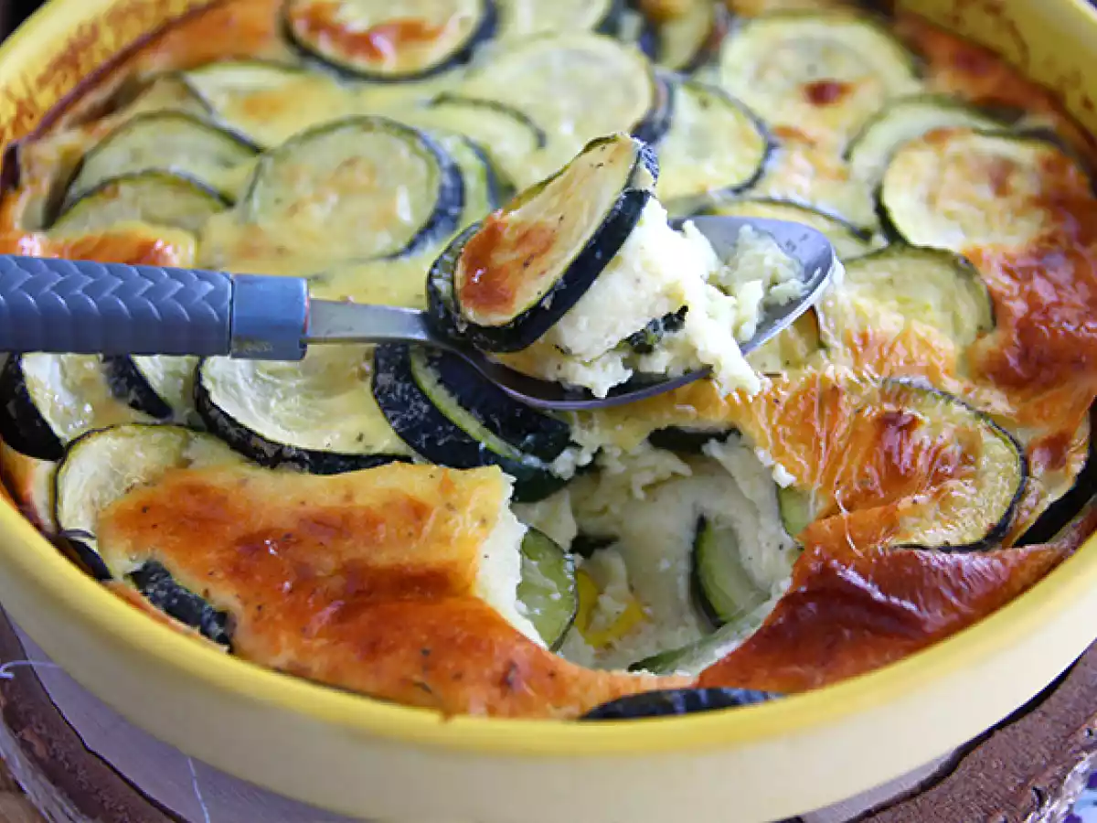 Clafoutis med zucchini och getost - foto 4