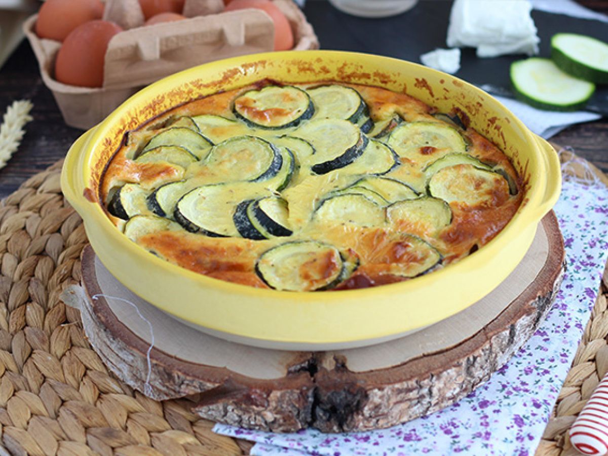 Clafoutis med zucchini och getost - foto 5