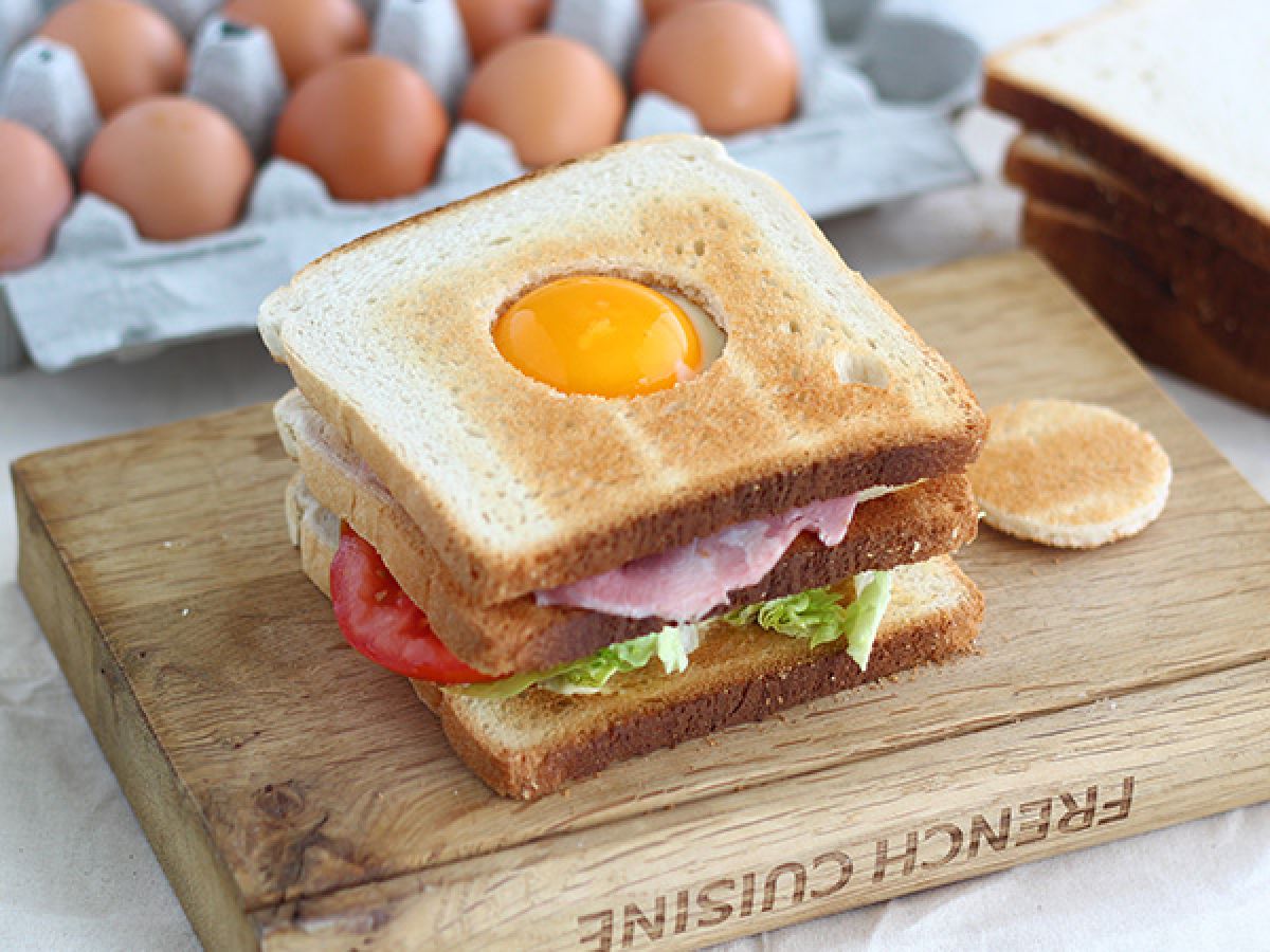 Club Sandwich med ägg
