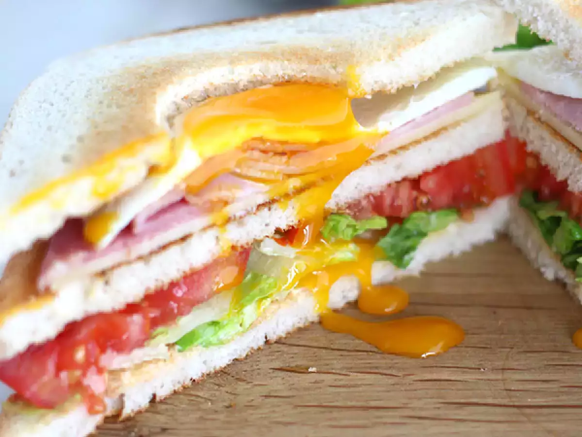 Club Sandwich med ägg - foto 3