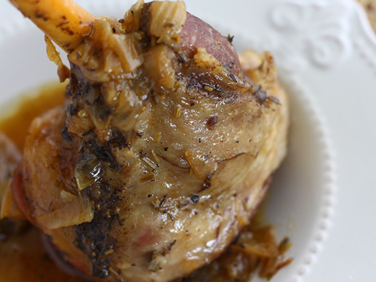 Confiterad lammstek med honung och timjan - foto 2