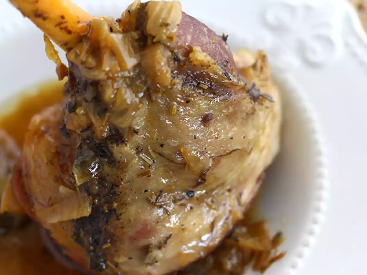 Confiterad lammstek med honung och timjan - foto 2