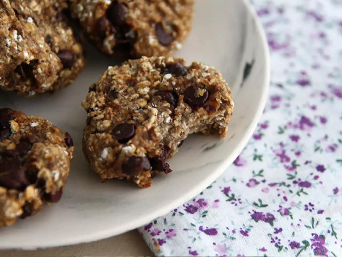 Cookies med banan och choklad – 3 ingredienser - foto 2