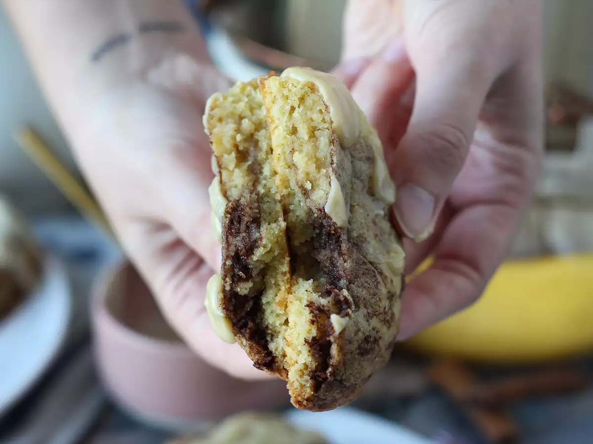 Cookies med smak av kanelbullar – mjuka och krispiga - foto 3
