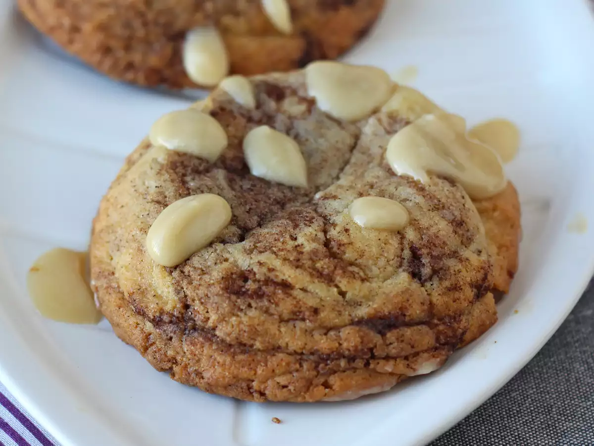 Cookies med smak av kanelbullar – mjuka och krispiga - foto 5