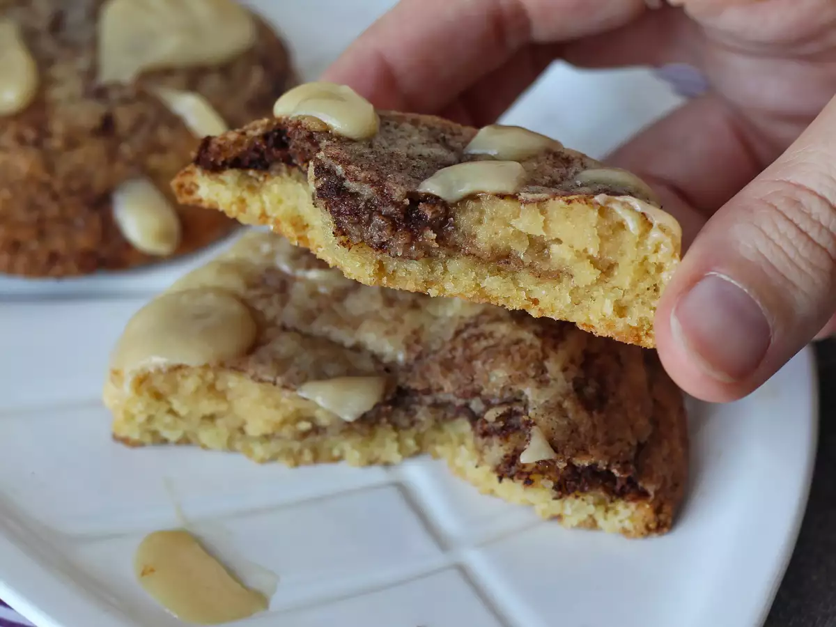 Cookies med smak av kanelbullar – mjuka och krispiga - foto 6