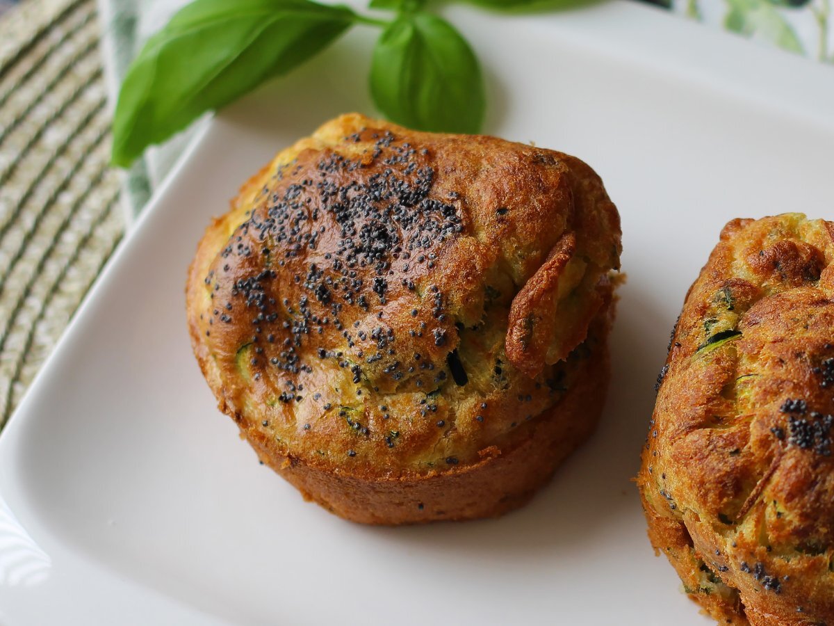 Courgette muffins i luftfryser: det lätta och fluffiga receptet