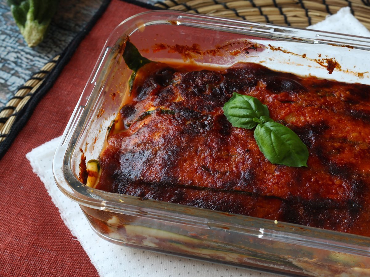 Courgette parmigiana i fritös: snabb, lätt och krispig