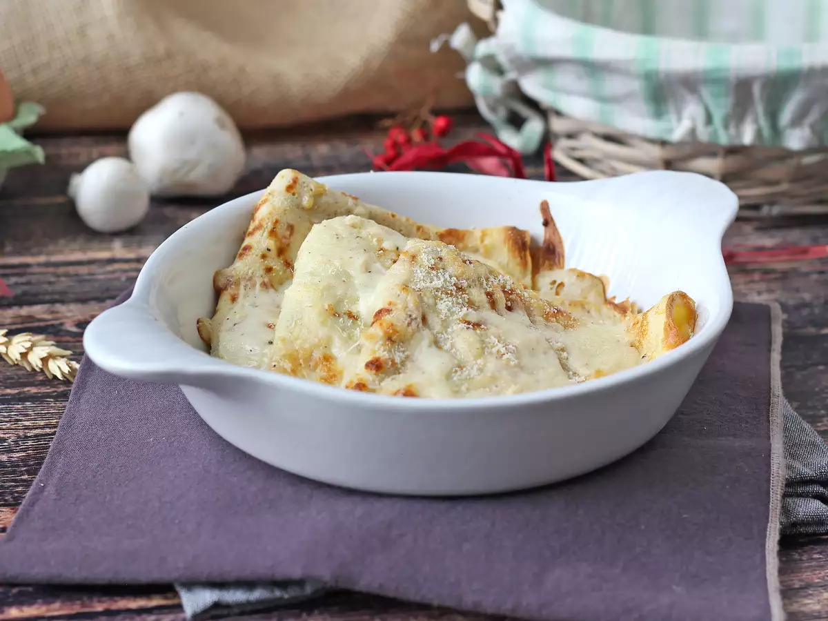 Crespelle med ricotta och svamp – ett krämigt vegetariskt recept för alla tillfällen - foto 4