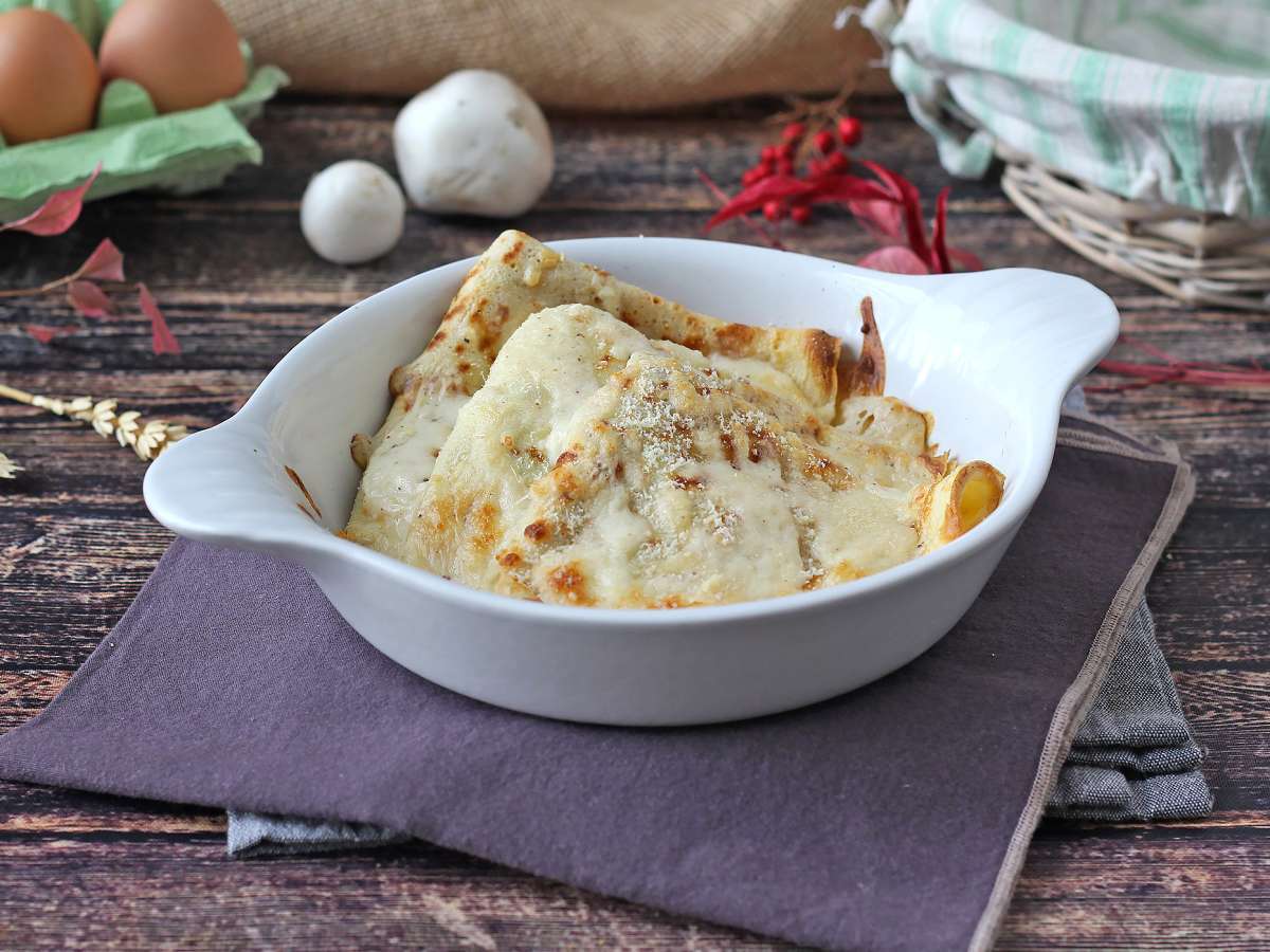 Crespelle ricotta och champinjoner: det perfekta krämiga vegetariska receptet för alla tillfällen