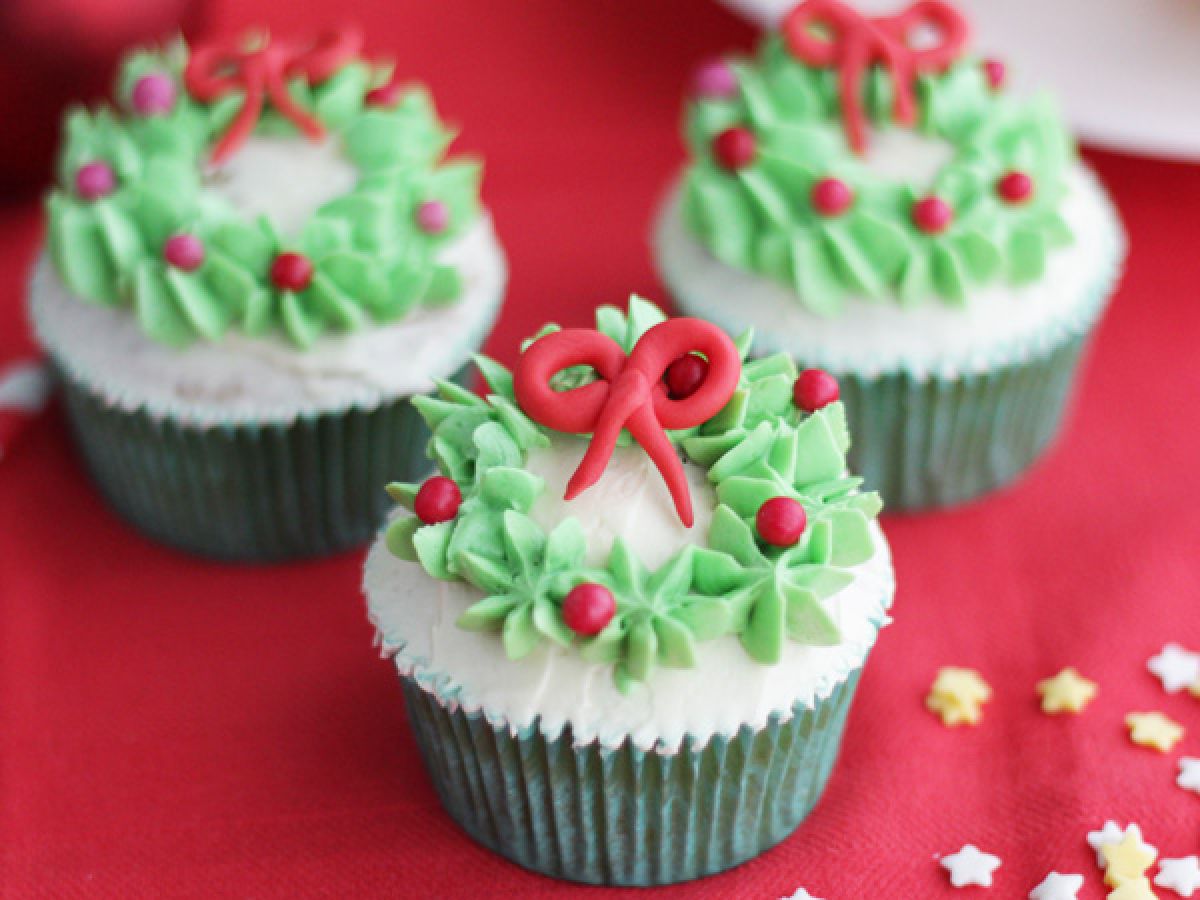 Cupcakes dekorerade för jul - foto 3