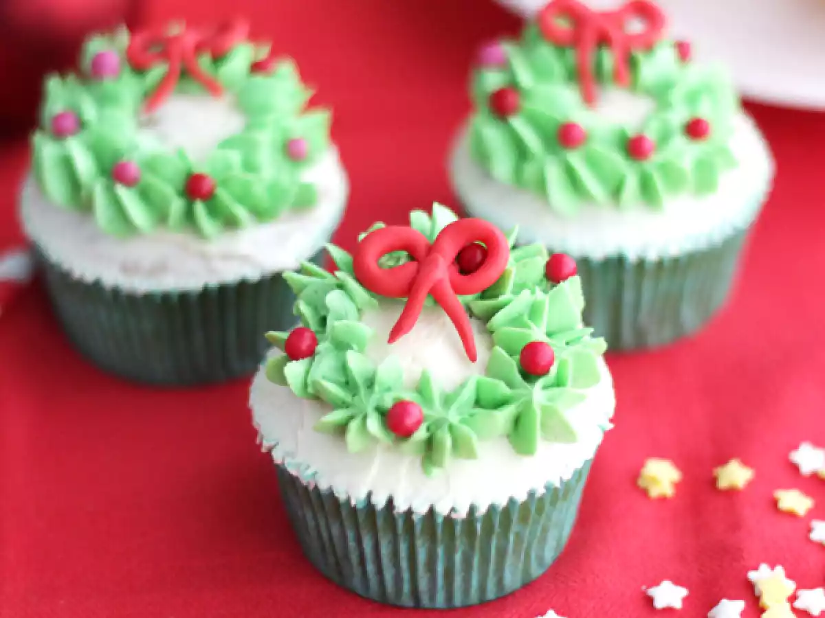 Cupcakes dekorerade för jul - foto 3